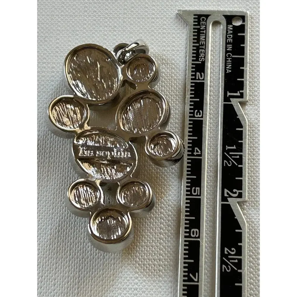 Lia Sophia Silver Tone Abstract Pendant